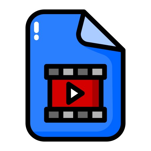 Mp4 Generic Outline Color icon
