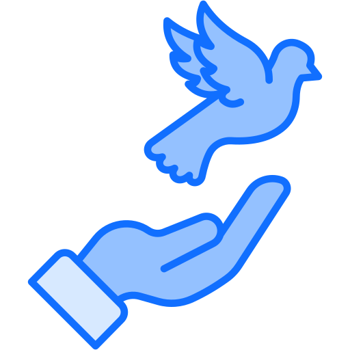 peace day Generic Blue icon