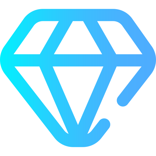 Diamond Super Basic Omission Gradient icon