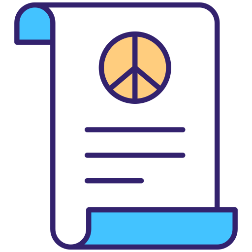 traktat pokojowy Generic Outline Color ikona
