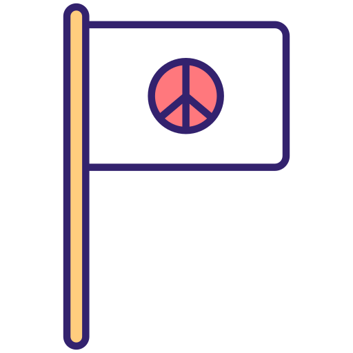 flaga pokoju Generic Outline Color ikona