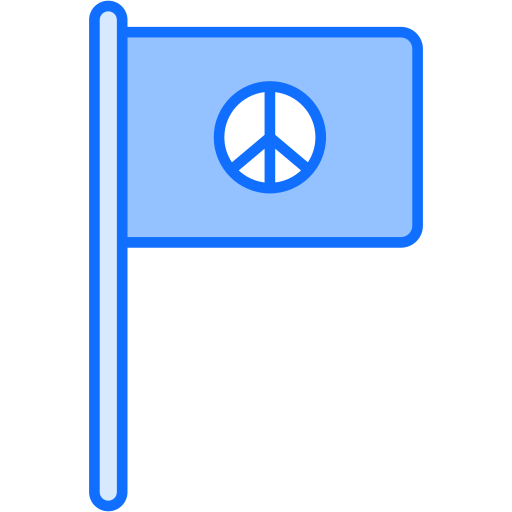 bandiera della pace Generic Blue icona