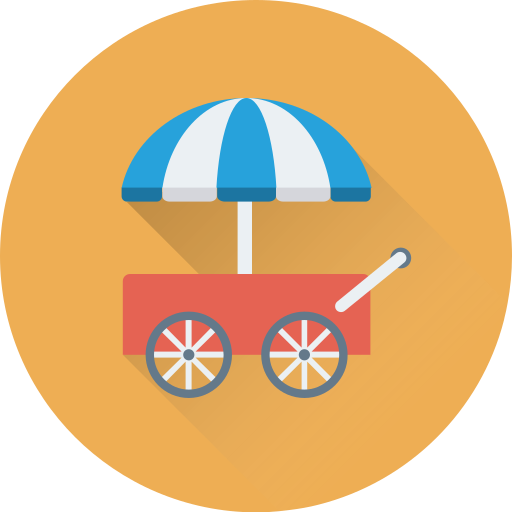 Ice cream cart Generic Flat icon