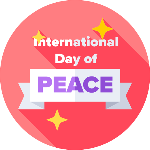 peace day Flat Circular Flat icon