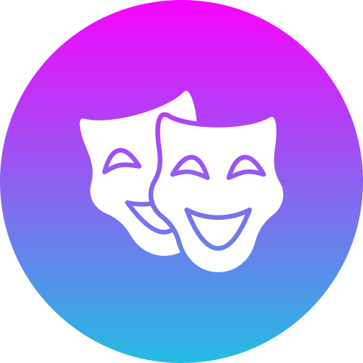 Theater masks Generic Flat Gradient icon