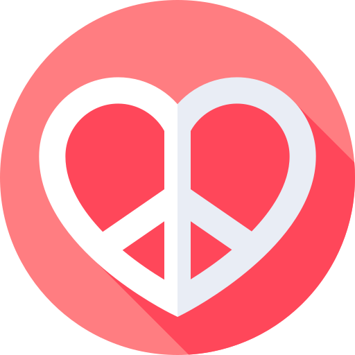 vrede Flat Circular Flat icoon