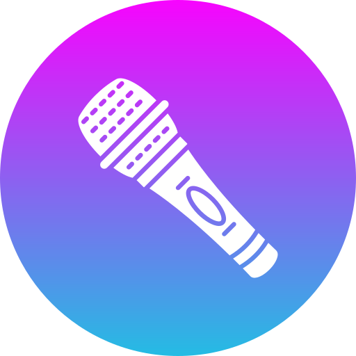microfoon Generic Flat Gradient icoon