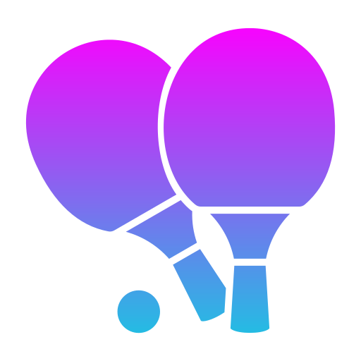 Ping pong Generic Flat Gradient icon