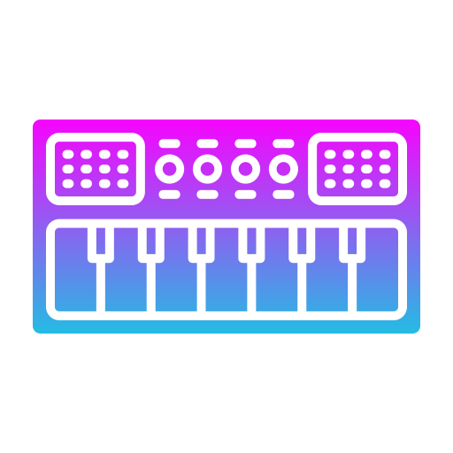 Фортепиано Generic Flat Gradient иконка