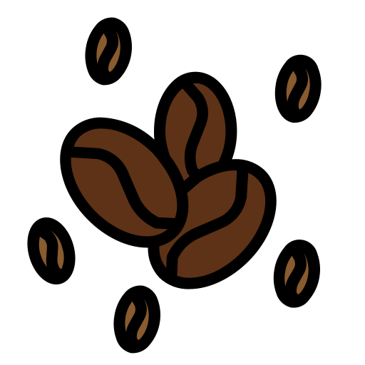 Coffee bean Generic Outline Color icon
