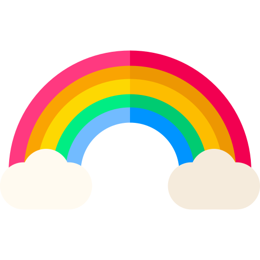 虹 Basic Rounded Flat icon