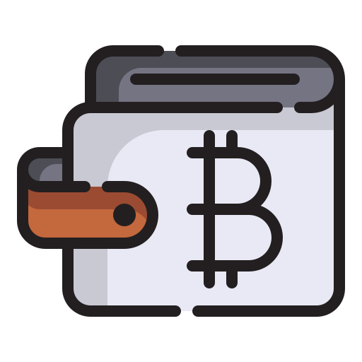 Bitcoin wallet Generic Outline Color icon