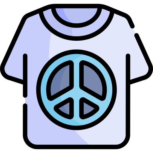 t-shirt Kawaii Lineal color icoon