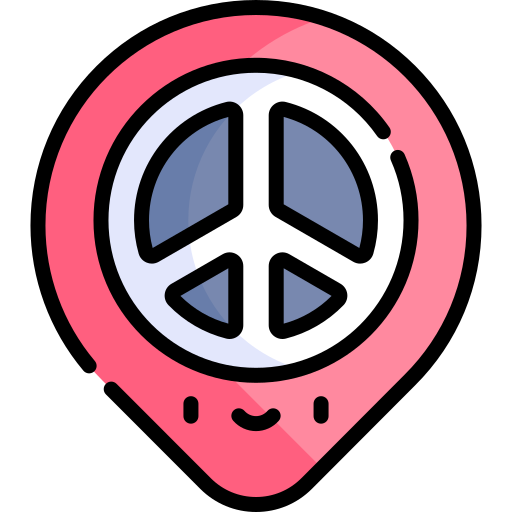 Location pin Kawaii Lineal color icon