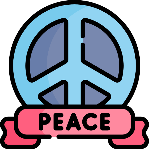 international day of peace Kawaii Lineal color icon