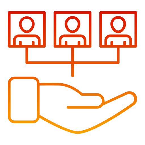 portée sociale Generic Gradient Icône