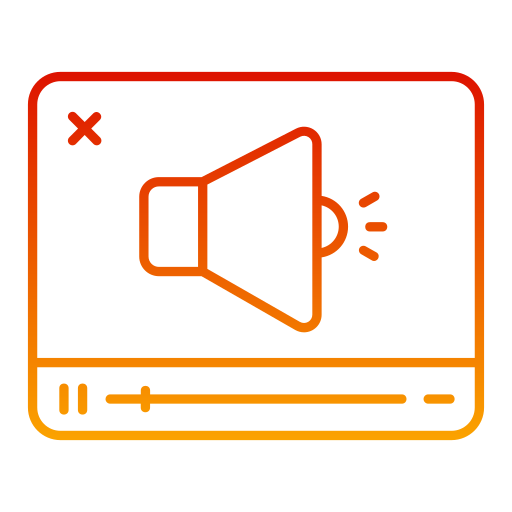 動画マーケティング Generic Gradient icon