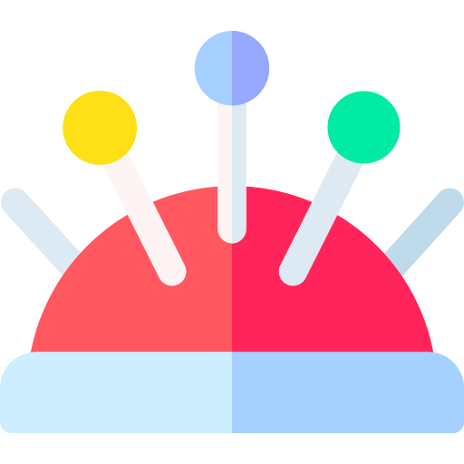 Pin cushion Basic Rounded Flat icon