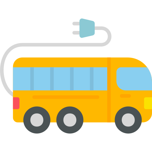 Electric bus Generic Flat icon