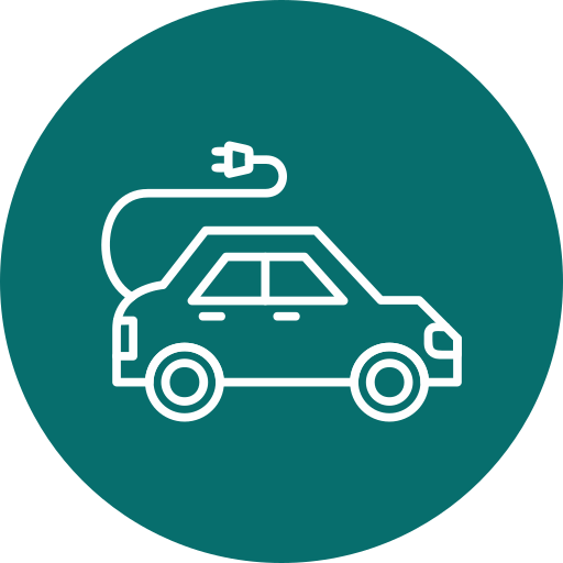 elektroauto Generic Flat icon