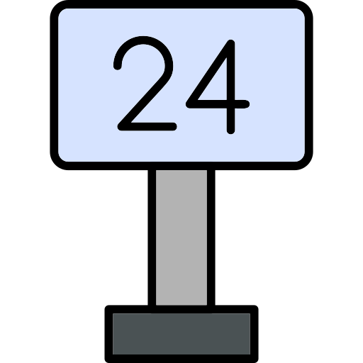 24 시간 Generic Outline Color icon