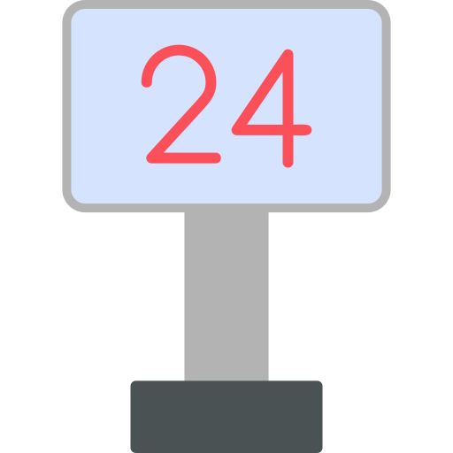 24 ore Generic Flat icona