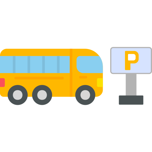 parcheggio autobus Generic Flat icona