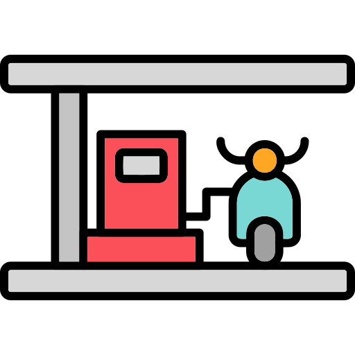 Gas station Generic Outline Color icon