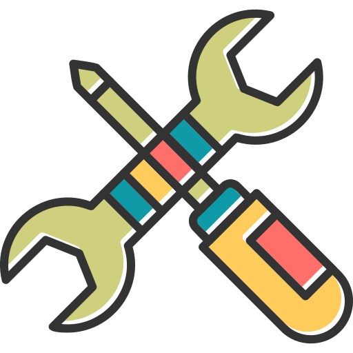 Mechanic tools Generic Color Omission icon