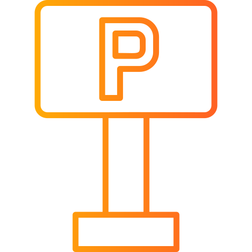 znak parkingowy Generic Gradient ikona
