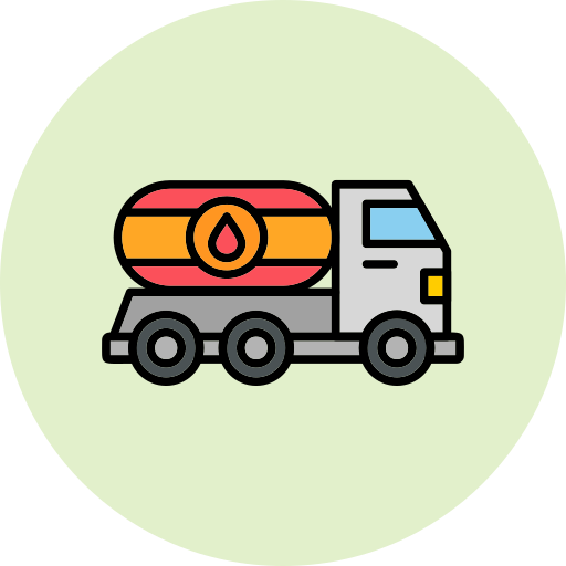 ciężarówka oleju Generic Outline Color ikona