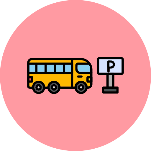 parcheggio autobus Generic Outline Color icona