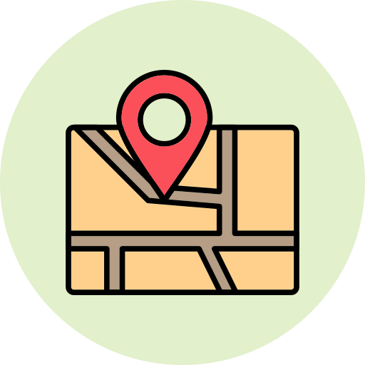 Map Generic Outline Color icon