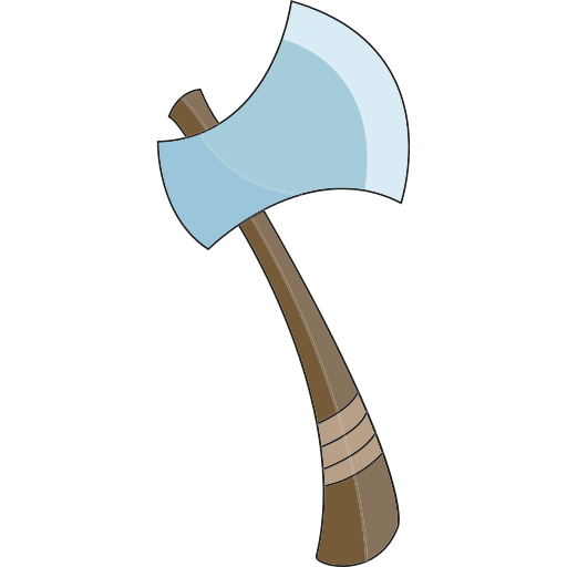 Axe Generic Thin Outline Color icon