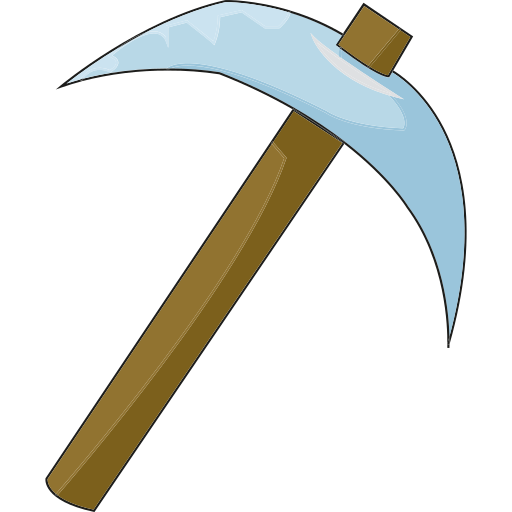 Pickaxe Generic Thin Outline Color icon