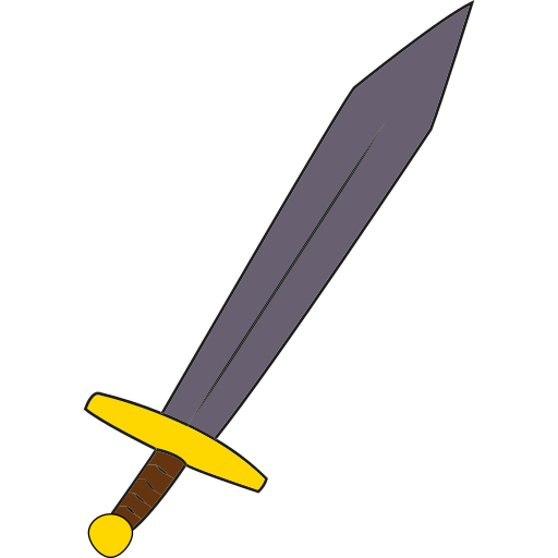 espada Generic Thin Outline Color Ícone