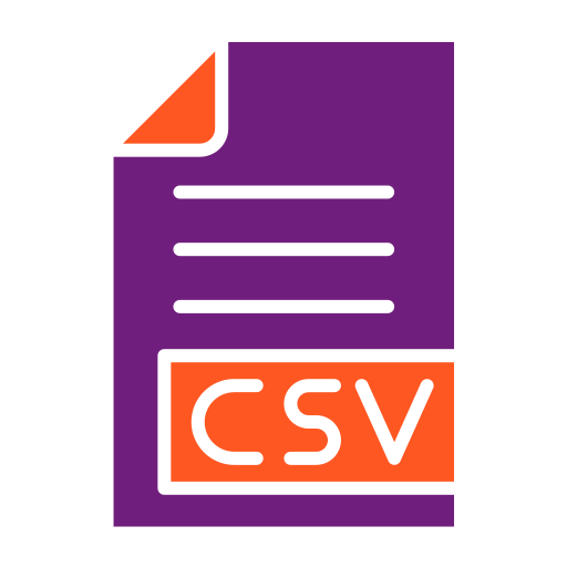 csv Generic Flat ikona