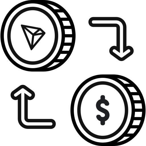 Cryptocurrency Generic Detailed Outline icon