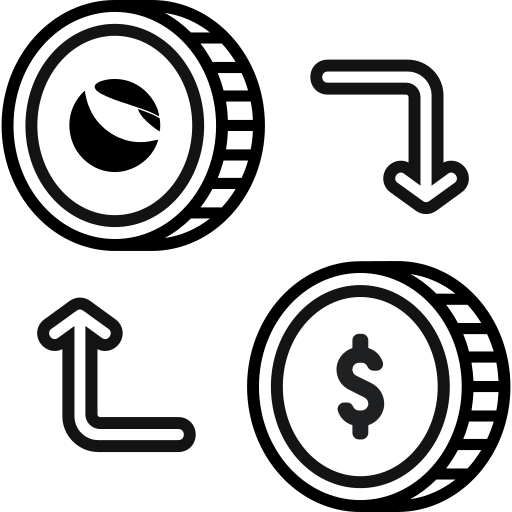 cryptocurrency Generic Detailed Outline Ícone