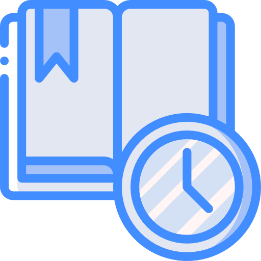 Open book Basic Miscellany Blue icon