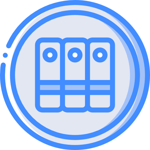 Library Basic Miscellany Blue icon