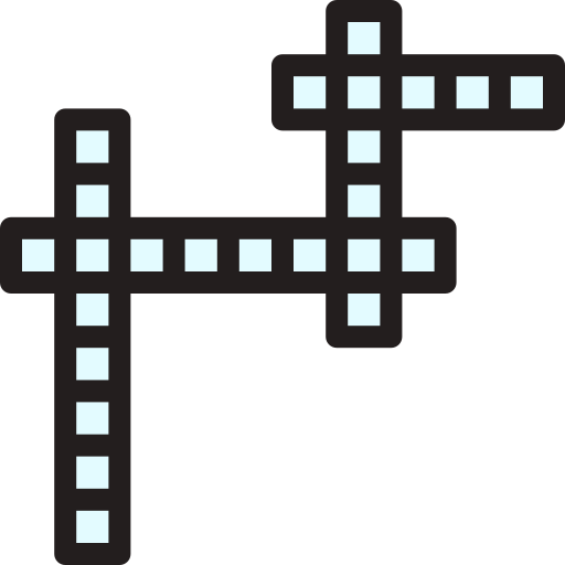 krzyżówka Detailed Rounded Lineal color ikona