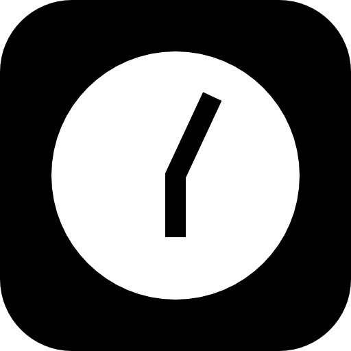zegar Basic Straight Filled ikona