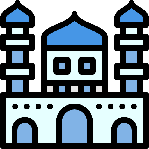 モスク Detailed Rounded Lineal color icon