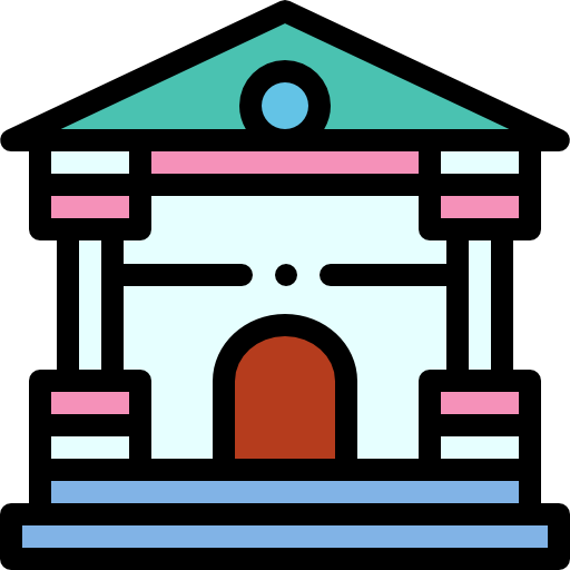 museum Detailed Rounded Lineal color icon