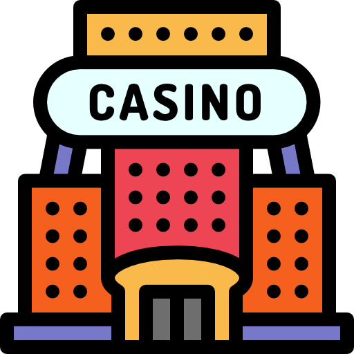casino Detailed Rounded Lineal color icono