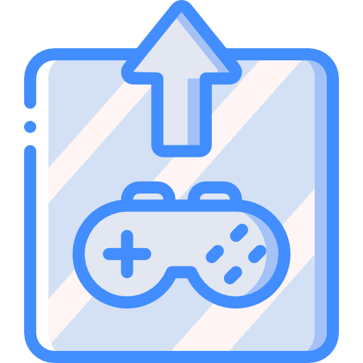gamepad Basic Miscellany Blue icoon