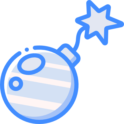 폭탄 Basic Miscellany Blue icon