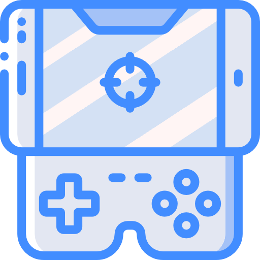 Game controller Basic Miscellany Blue icon