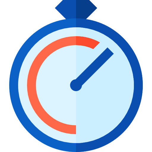 chronometer Basic Straight Flat icon